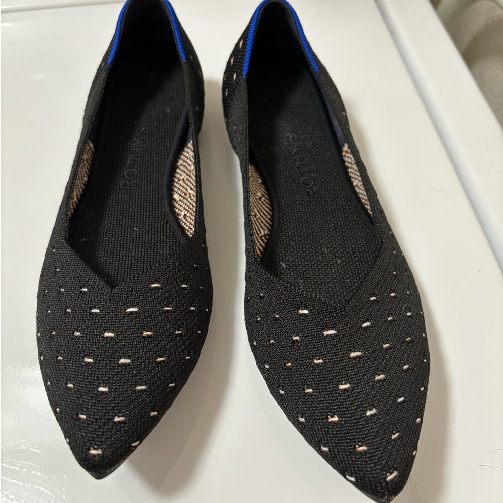Rothy’s OG Points, Size 8 Ivory Dot